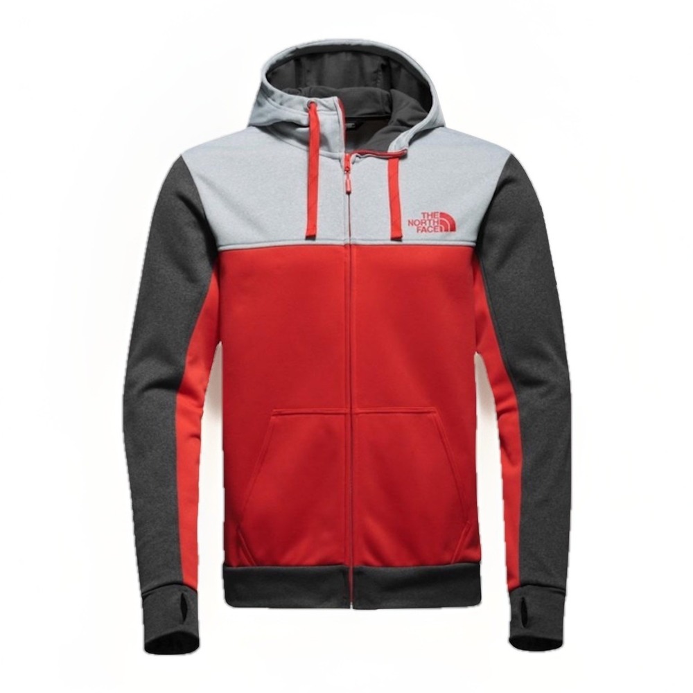 The North Face Red and Gray Hoodie